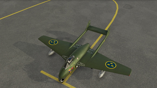 De Havilland DH-100 Vampire Royal Swedish Air Force SM18