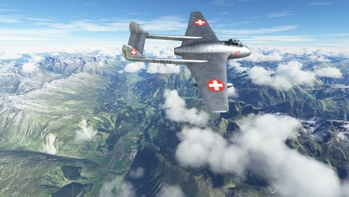 de Havilland DH-100 Vampire Swiss Air Force J-1010