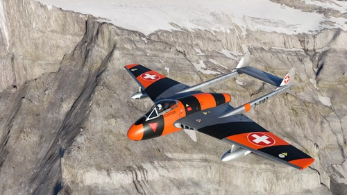De Havilland DH-100 Vampire Swiss Air Force J-1107