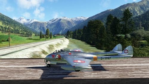 De Havilland DH-100 Vampire Swiss Air Force J-1157