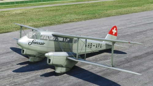de Havilland DH-89 Dragon Rapide SWISS AIR LINES HB - APA 