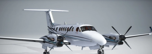 Default and Black Square Analog King Air 350 N87CE