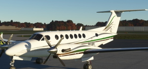 Default and Black Square Analog King Air 350 Triplex thumbnail 2