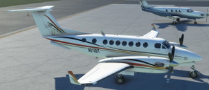 Default and Black Square Analog King Air 350 Triplex thumbnail 1