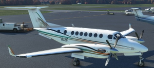 Default and Black Square Analog King Air 350 Triplex thumbnail 3