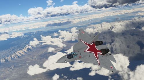 Deimosinc SU-57 Felon Red/Gray Livery