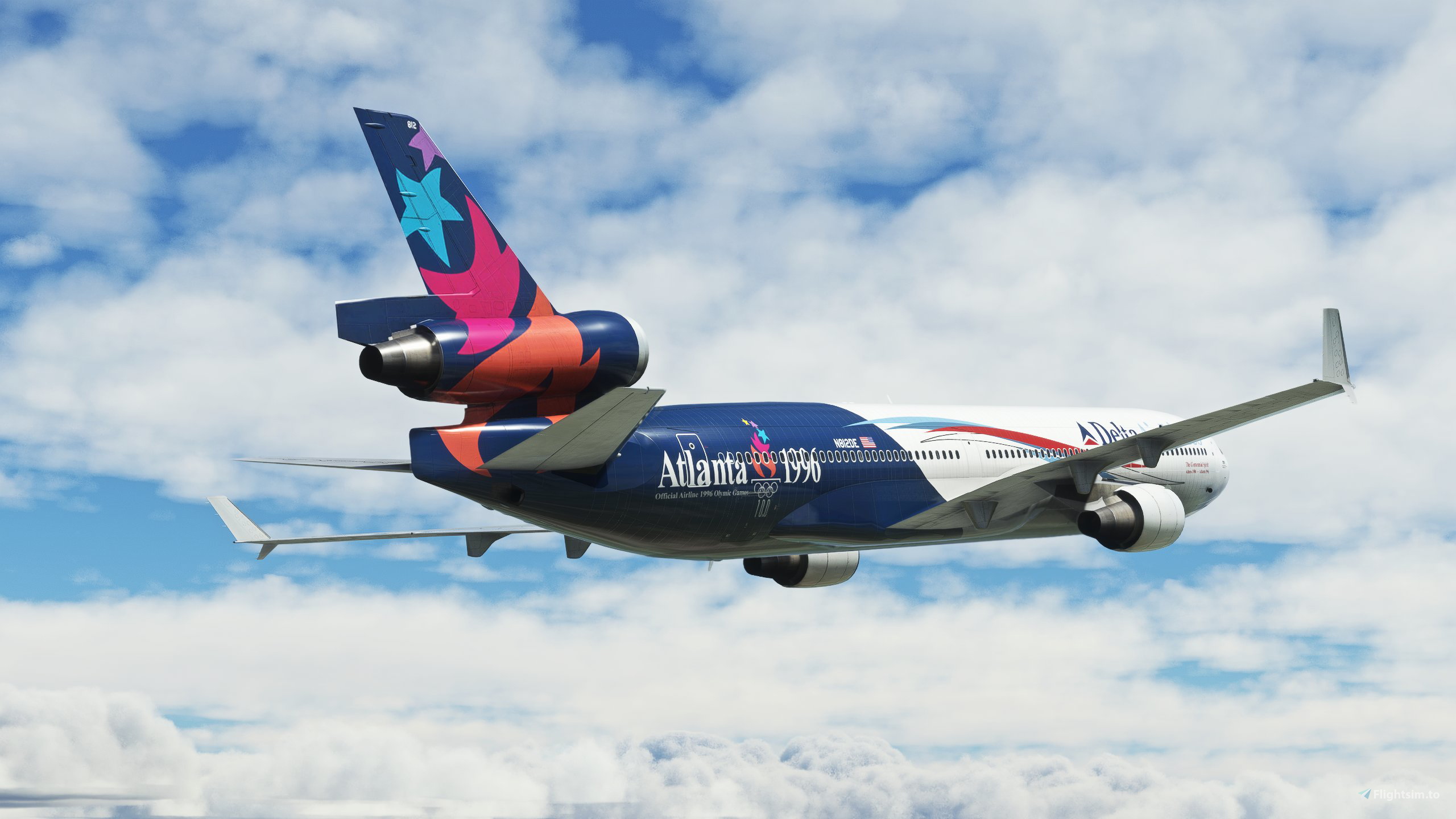 Delta (1996 Olympics) - Sky Simulations MD-11 for Microsoft