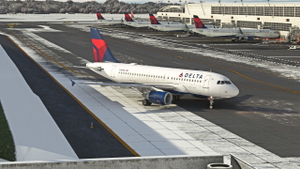 Delta (Dirty / Weathered) - LVFR A319 thumbnail 3