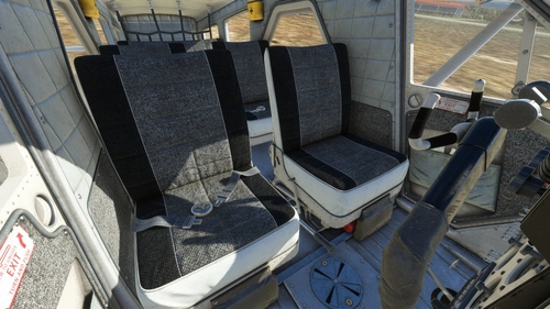 DHC-2 Beaver Black/Grey Seats