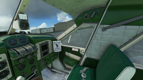 DHC-2 Beaver green cockpit replacement