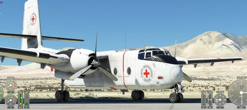 DHC-4 Caribou Red Cross (ICRC)