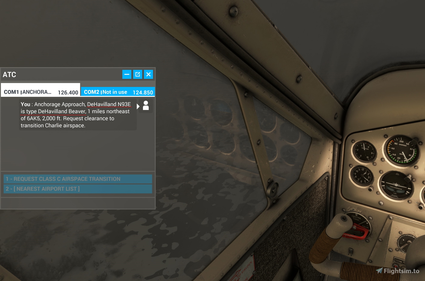 DHC-2 ATC Model name, Kenmore Live Traffic Matching, and Loading Tip ...