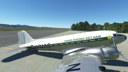 Douglas DC-3 Air Viet Nam F-VNAG (1951 Livery) Classic and Retrofit Cockpits