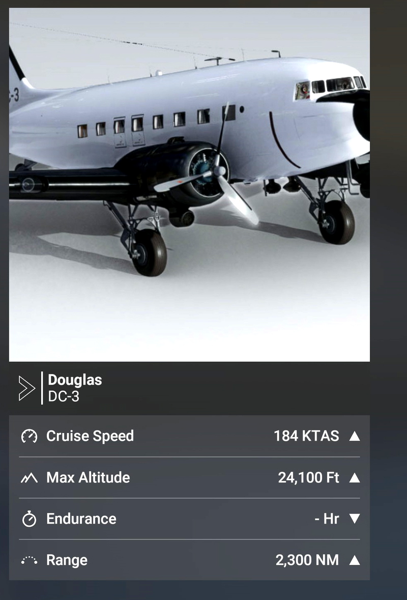 Douglas DC3 ICAO Type Designator and ATC Model Name Fix + Sorting