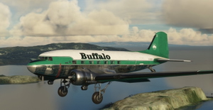 Douglas DC-3 in Buffalo Airways C-GPNR Livery - Includes GPS Version!! thumbnail 1