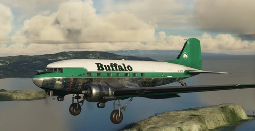 Douglas DC-3 in Buffalo Airways C-GPNR Livery - Includes GPS Version!!