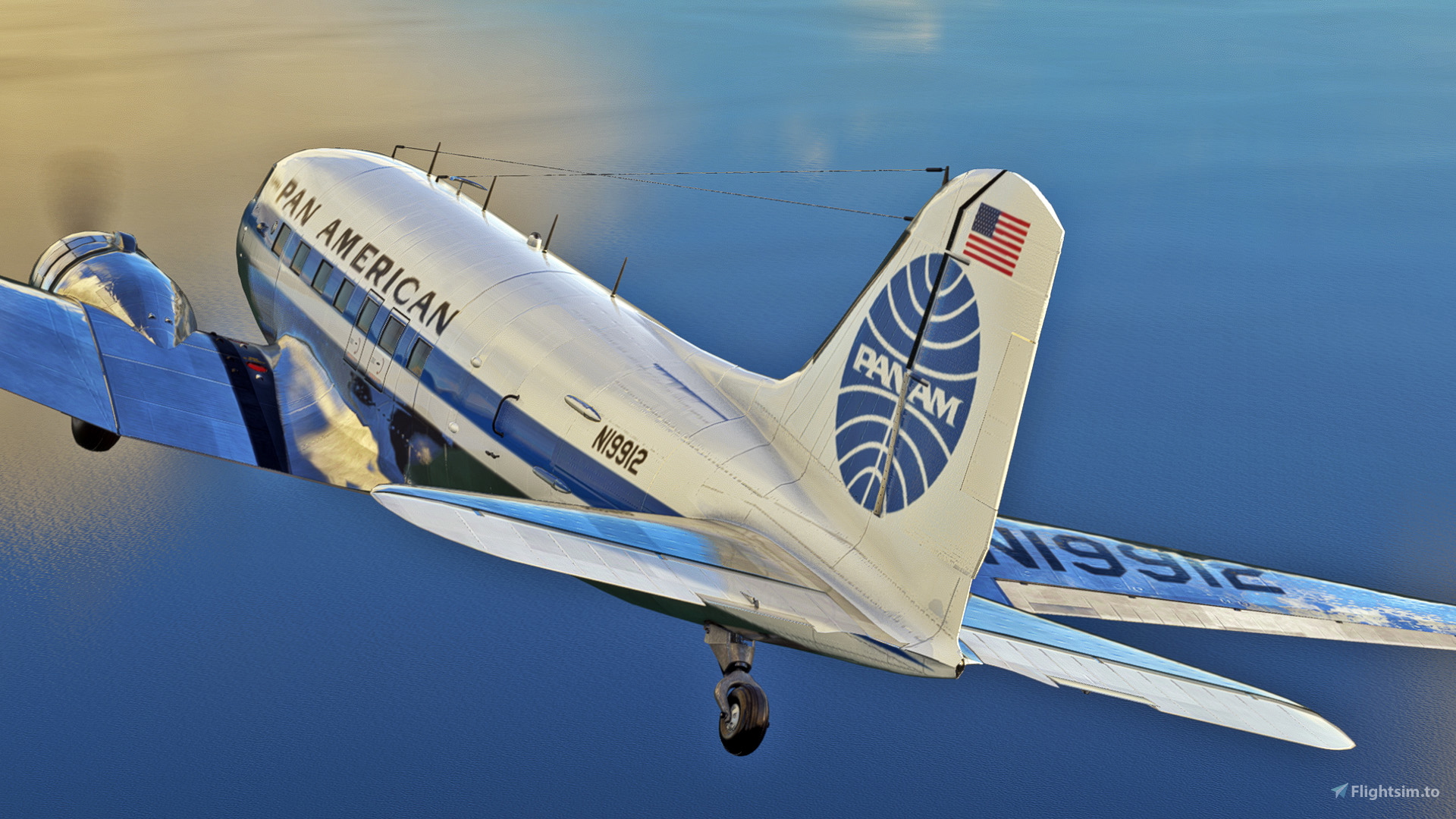 Douglas DC-3 - Pan American for Microsoft Flight Simulator