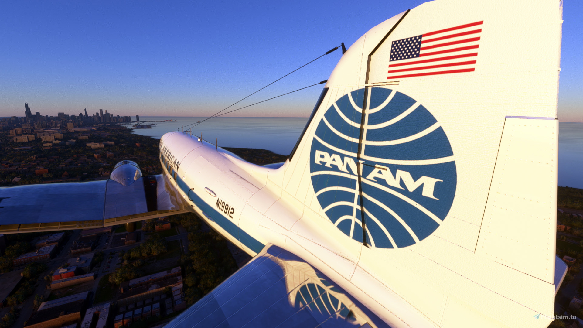 Douglas DC-3 - Pan American for Microsoft Flight Simulator