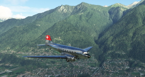 Douglas DC-3 N431HM Swiss colors thumbnail 2