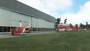 DRF Luftrettung, Karlsruhe/Baden-Baden (Aerosoft scenery enhancement) thumbnail 3