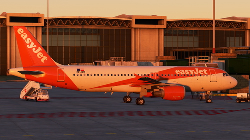 easyJet europe OE-IZB with OLD Cabin - Fenix A320 8K