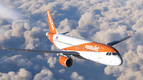 easyJet europe OE-IZD with OLD easyJet Cabin - Fenix A320 8K