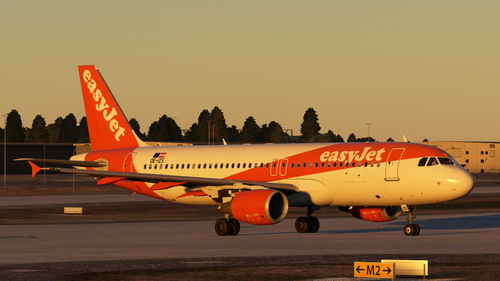 easyJet europe OE-IZS with OLD Cabin - Fenix A320 8K