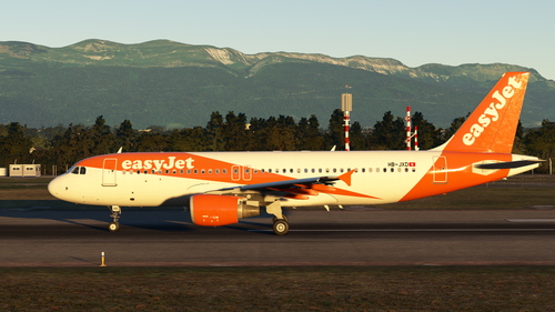 easyJet switzerland HB-JXD with Cabin - Fenix A320 8K