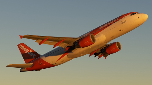 easyJet UK G-EZTR with Cabin - Fenix A320 8K