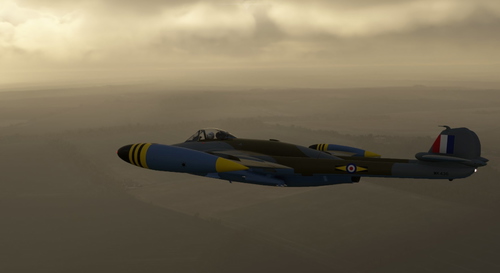 English cockpit and RAF/RNZAF liveries for the Swissmilsim DH Venom