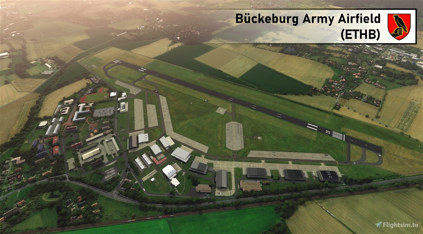ETHB - Bückeburg Helicopter Airfield + 14 training sites (100+ helipads)  für Microsoft Flight Simulator