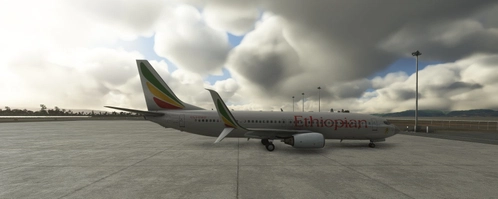 Ethiopian Airlines ET-APK PMDG 737-800 4K