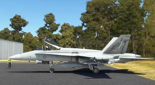 F/A-18A Hornet RAAF 3rd Squadron A21-21.