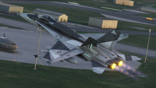 F/A-18C Legacy Hornet Ferris Theme (Fictional) (4K)