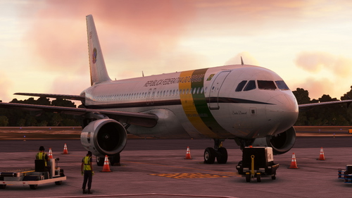 FAB - Brazilian presidential airplane - (VC-1A) - 8k-resolution - Fenix A320