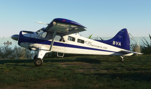 Farmers Air ZK-BVA (New Zealand) | BlackbirdSims De Havilland DHC-2 Beaver