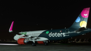 FBW A32NX Viva Aerobus (XA-VIU / Doters Livery) thumbnail 6