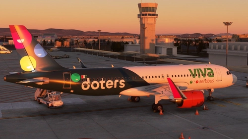 FBW A32NX Viva Aerobus (XA-VIU / Doters Livery)