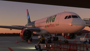 FBW A32NX Viva Aerobus (XA-VIU / Doters Livery) thumbnail 2