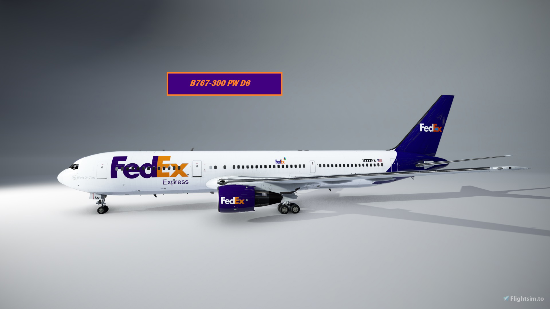 Federal Express Conversion Livery For Captain Sim B767300 Freighter