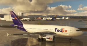 FedEx / Federal Express "N810FD" IniBuilds A310-300 P2F thumbnail 2