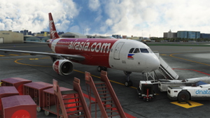 Fenix A320 Air Asia with Cabin Interior (RP-C8189) 8K & 4K. thumbnail 1