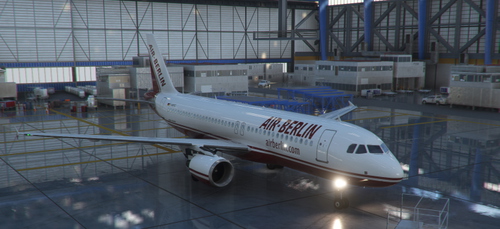 Fenix A320 Air Berlin retro livery with cabin interior 