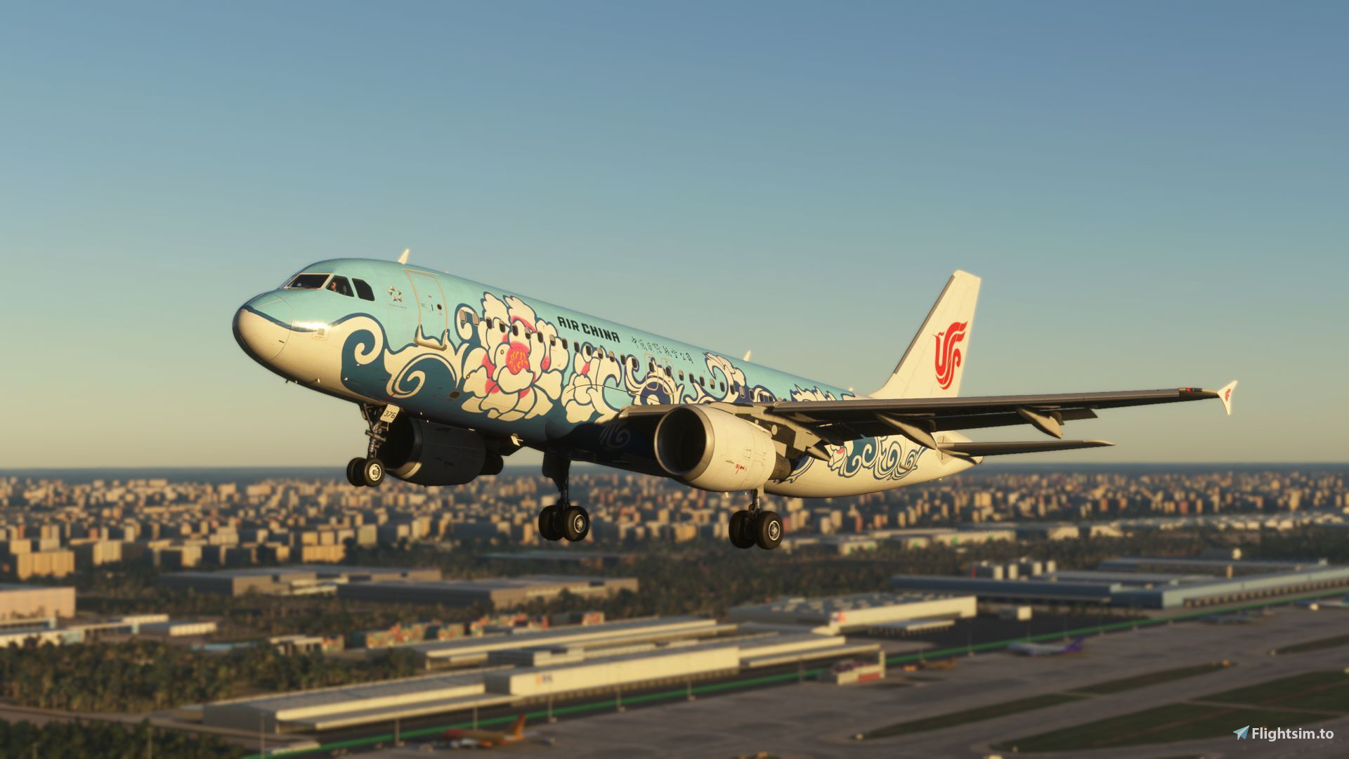 Fenix A320 Air China Purple Peony Blue B-3479 - Image 1