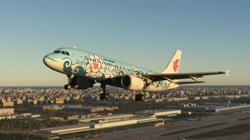 Fenix A320 Air China Purple Peony Blue B-3479