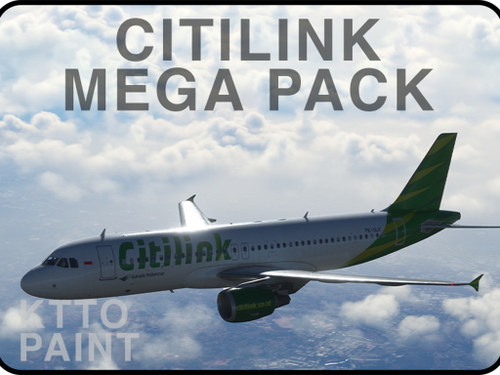 Fenix A320 | Citilink | 6-Pack 4K | #2 | PK-GLP,GLR,GLS,GLT,GLU,GLW