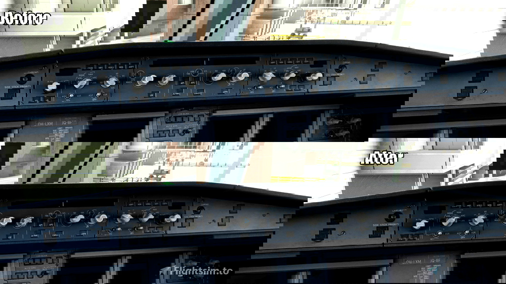 Fenix A320 Dark AutoPilot Panel for Microsoft Flight Simulator MSFS