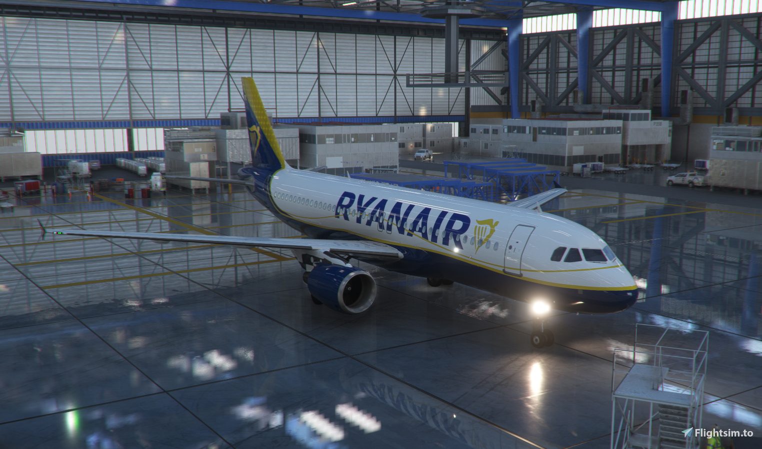 Fenix A320 Ryanair Concept Livery with new interior colours - Image 1