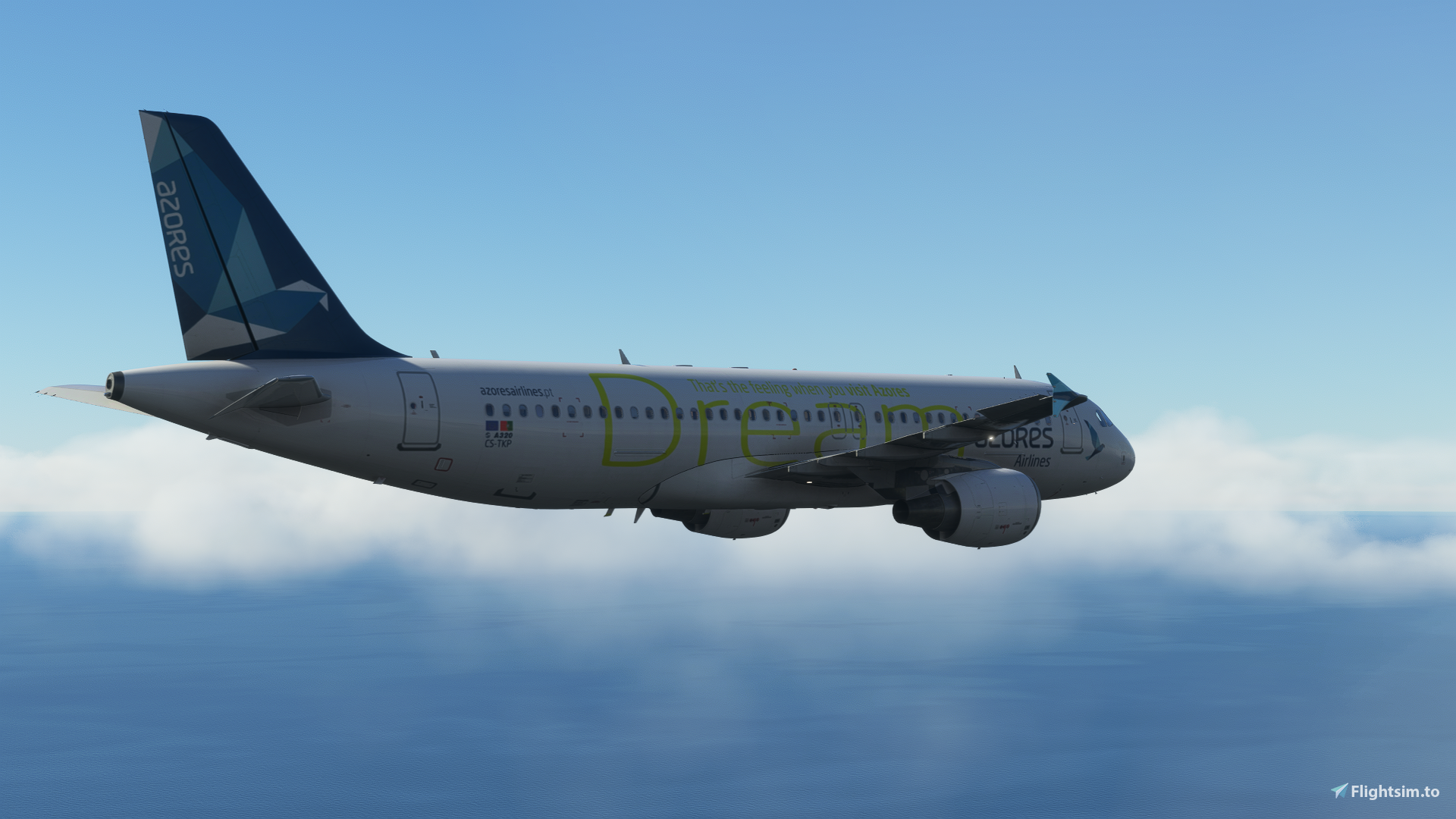  SATA Azores Airlines CS-TKP "Dream" | Fenix A320 V2 - Image 1