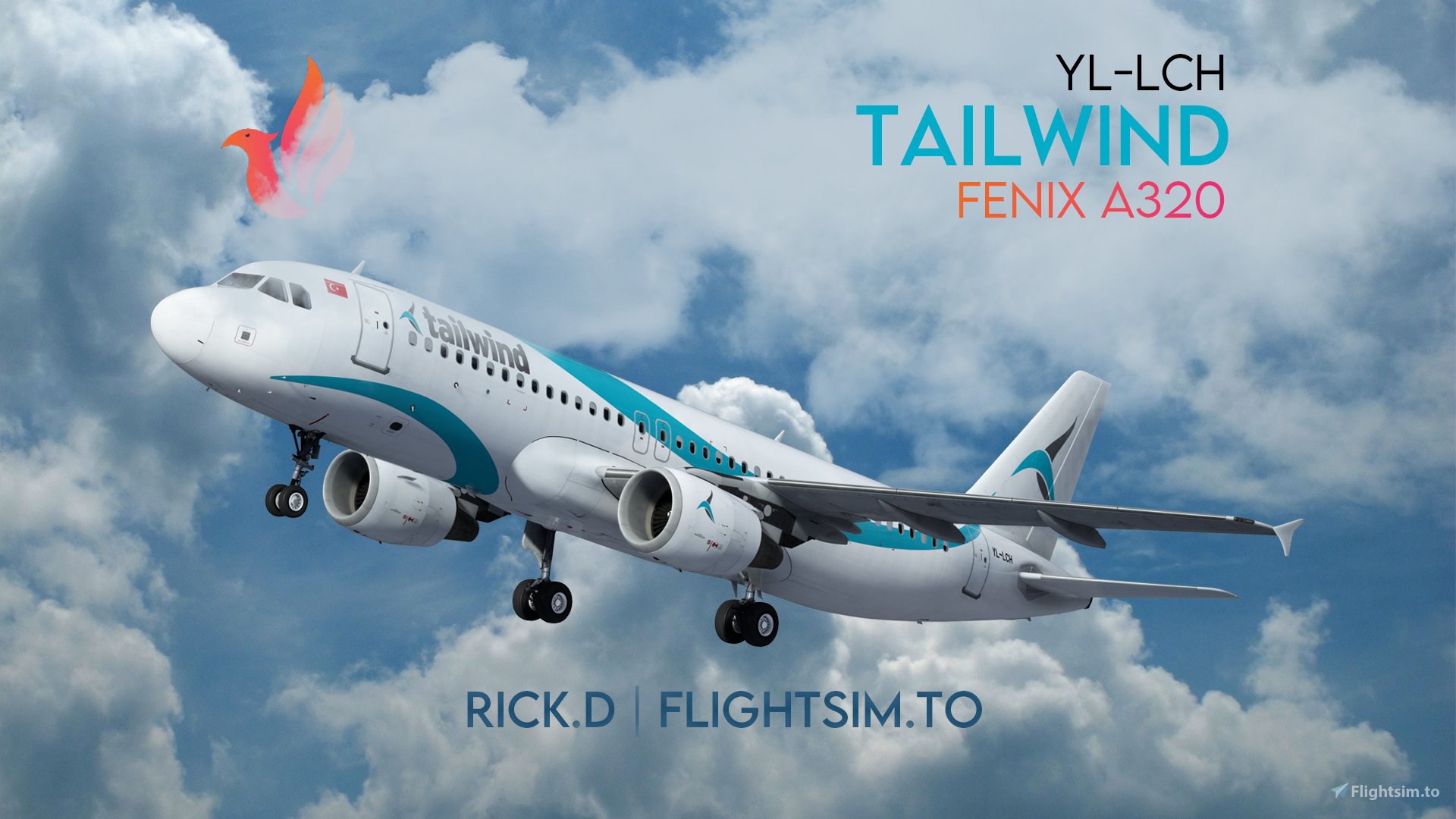 ️ Fenix A320 Tailwind YLLCH [8K] for Microsoft Flight Simulator MSFS